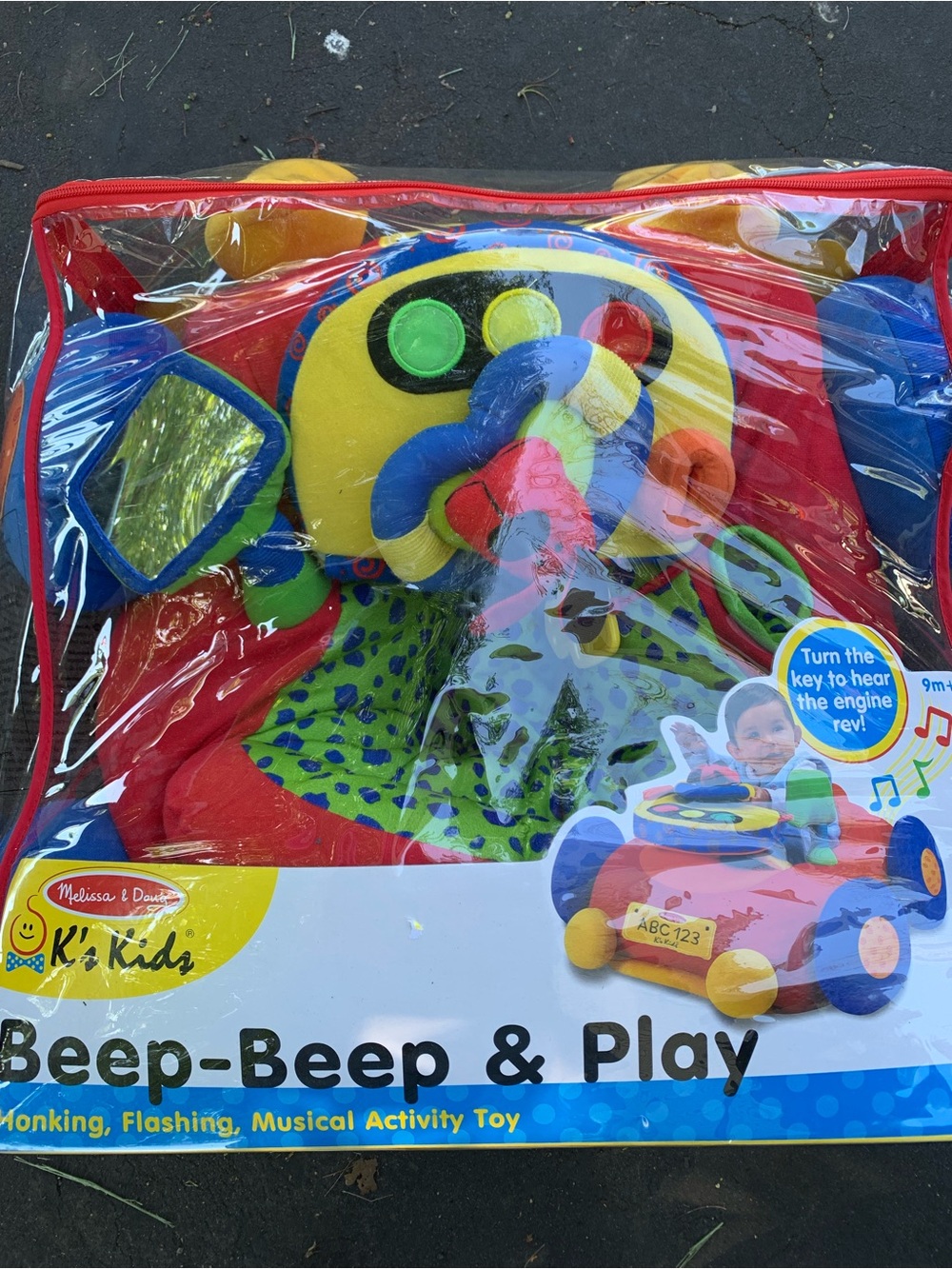 Melissa & Doug Beep-Beep & Play Musical Activity Toy - Red/Yellow/Blue